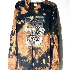 Acid Wash Prison Run Nomad Idaho Xl Biker Motorcycle Tee Shirt Ride a Harley